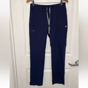 Figs Blue Joggers with Adjustable Drawstring and Durable Fabric